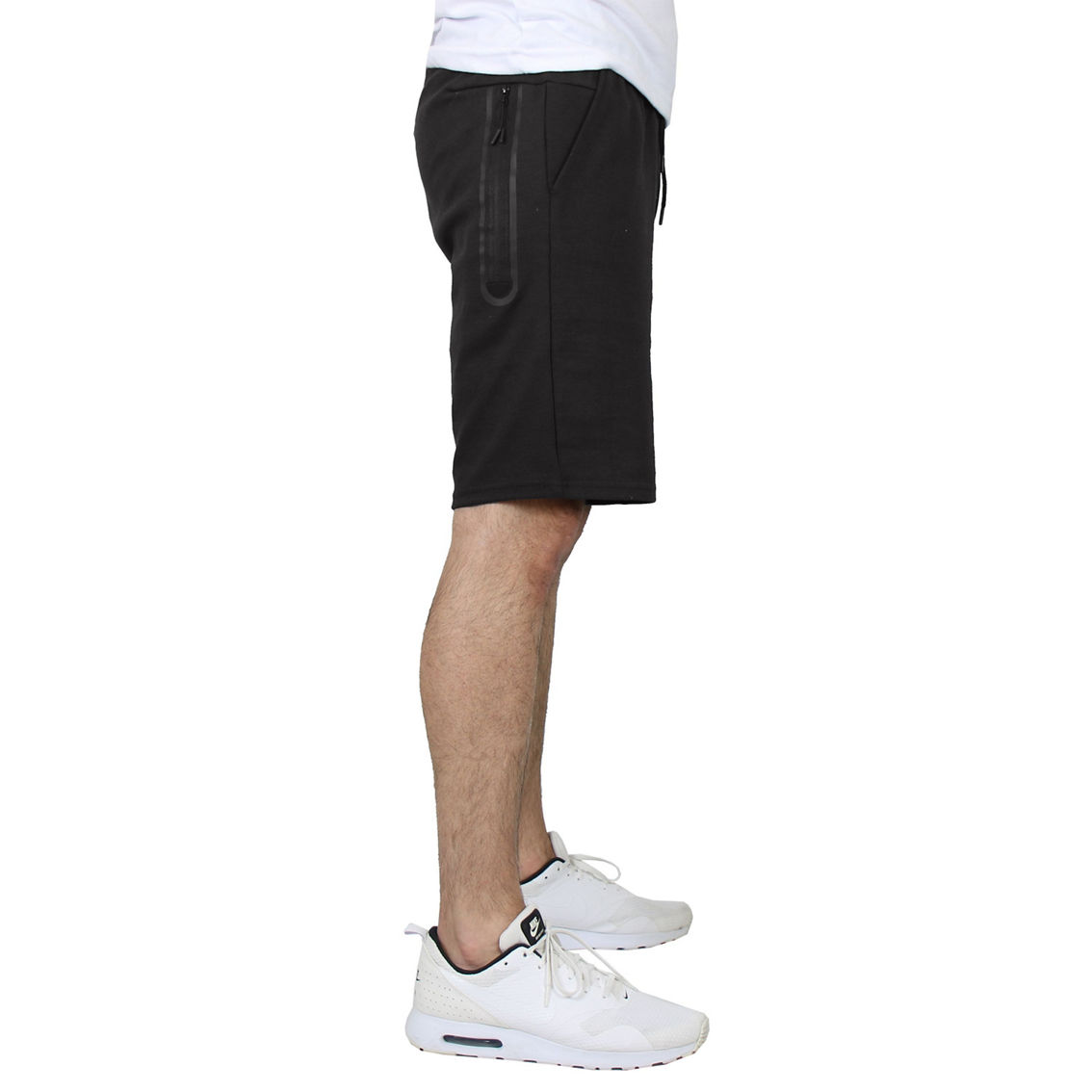 Men's Tech Fleece Performance Shorts With Heat Seal Zipper Pocket - Image 2 of 4