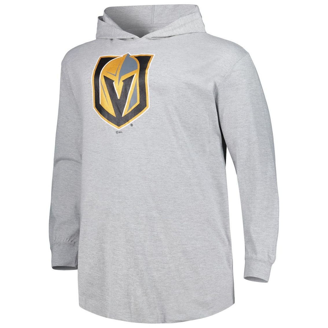 Profile Men's Heather Gray Vegas Golden Knights Big & Tall Pullover Hoodie - Image 3 of 4