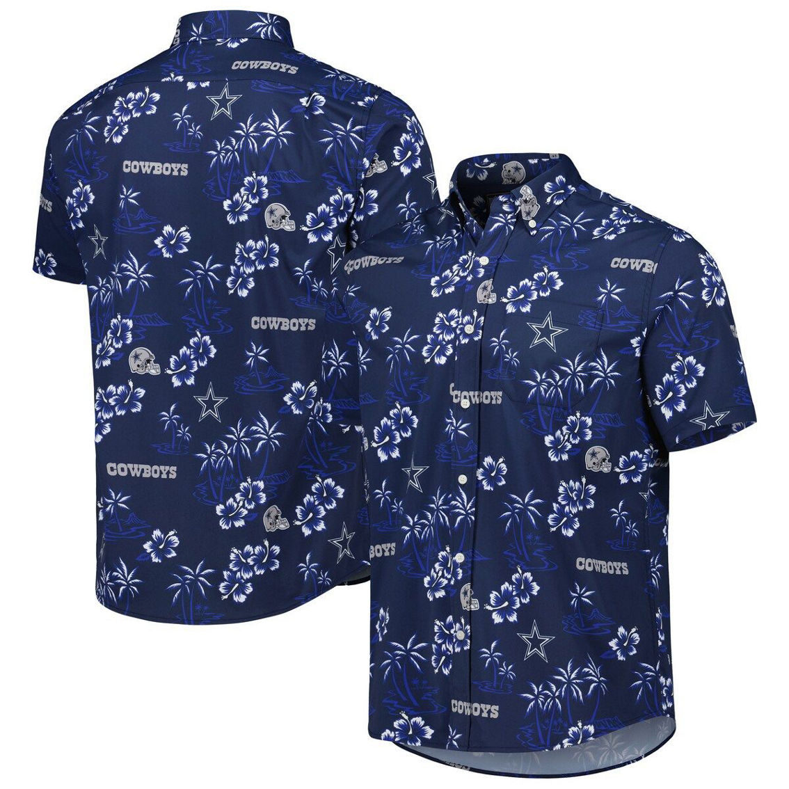 Reyn Spooner Men's Navy Dallas Cowboys Kekai Button-Up Shirt - Image 2 of 4