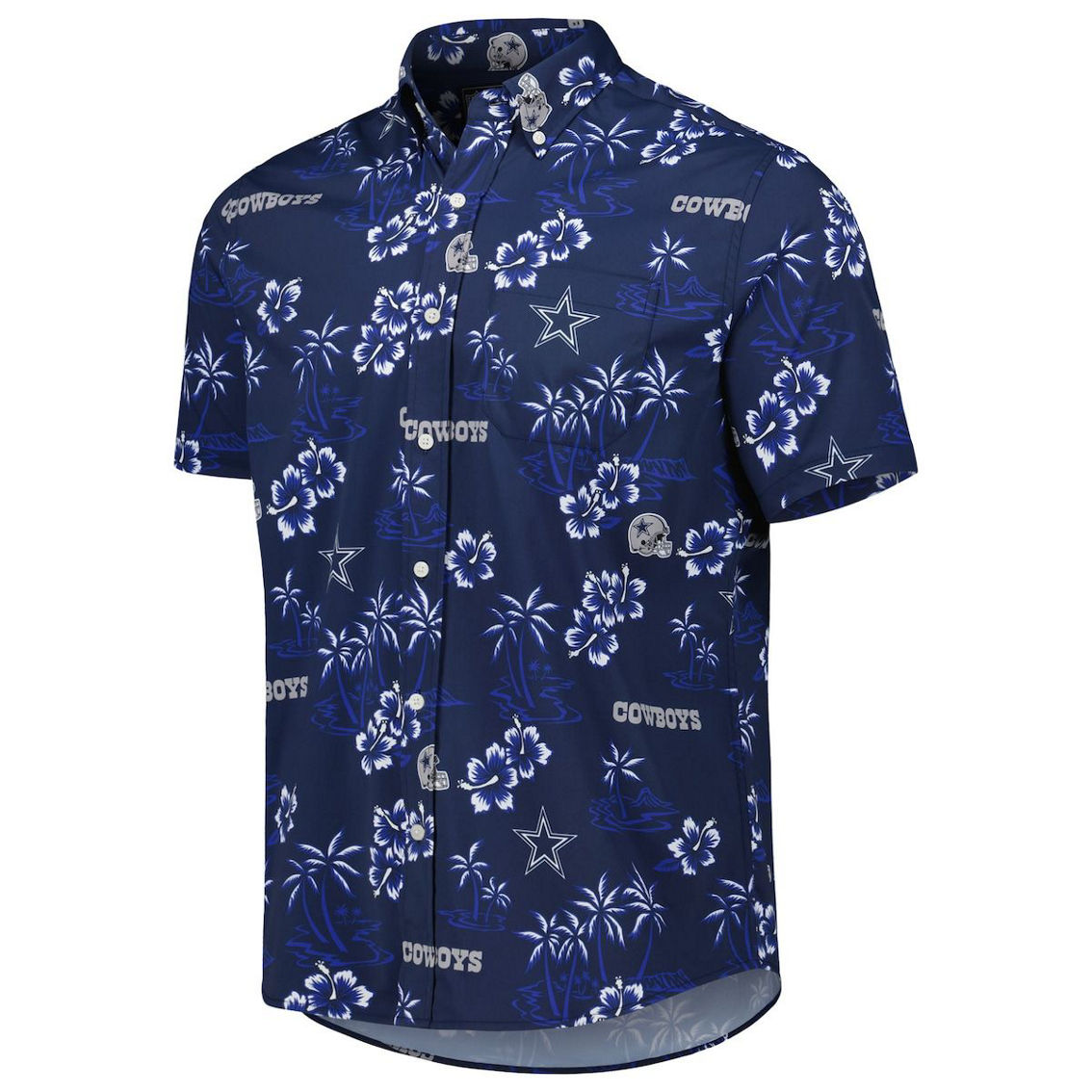 Reyn Spooner Men's Navy Dallas Cowboys Kekai Button-Up Shirt - Image 3 of 4