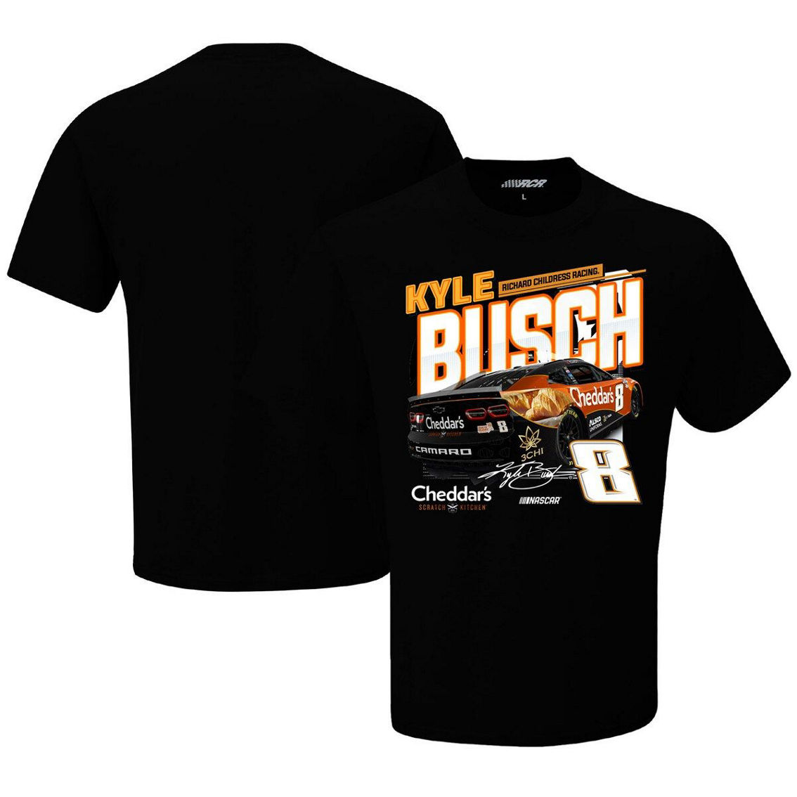 Richard Childress Racing Team Collection Men's Richard Childress Racing Team Collection Black Kyle Busch Speed T-Shirt - Image 2 of 4