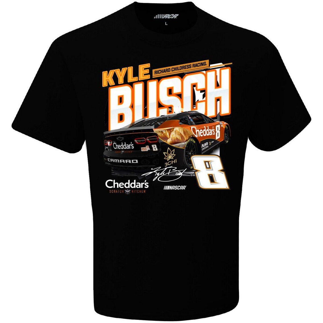 Richard Childress Racing Team Collection Men's Richard Childress Racing Team Collection Black Kyle Busch Speed T-Shirt - Image 3 of 4