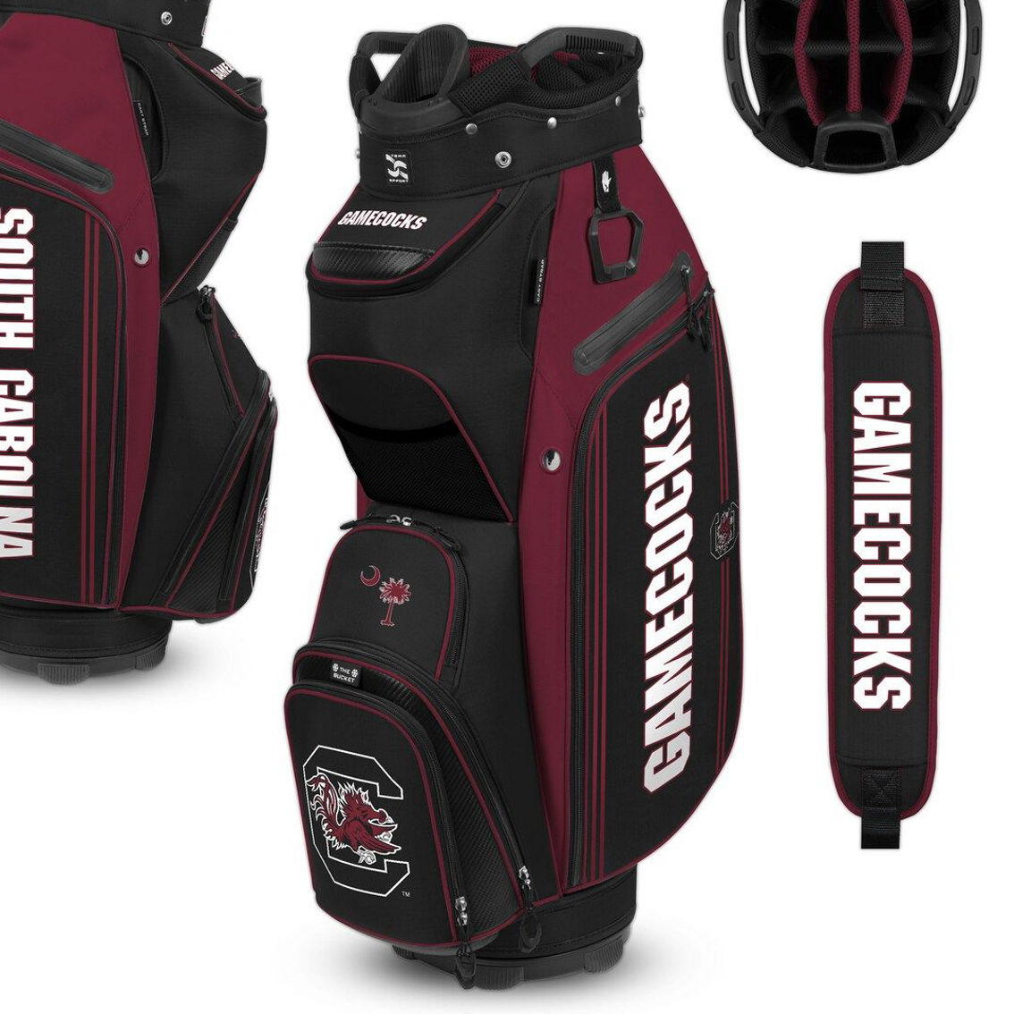 WinCraft South Carolina Gamecocks Bucket III Cooler Cart Golf Bag - Image 3 of 3