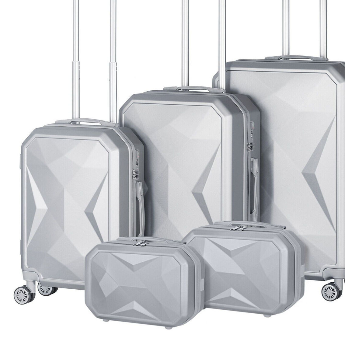 Hikolayae Crossroad Collection Hardside Luggage 5 Piece set