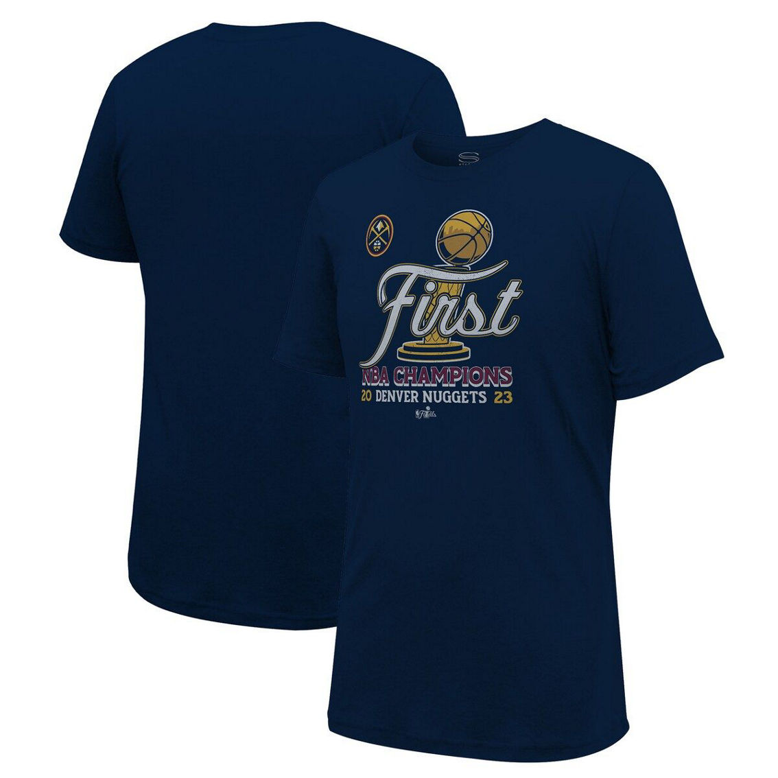 Stadium Essentials Unisex Stadium Essentials Navy Denver Nuggets 2023 NBA Finals s T-Shirt - Image 2 of 4