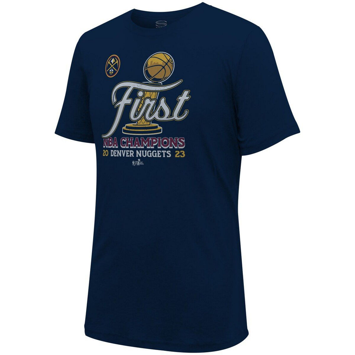Stadium Essentials Unisex Stadium Essentials Navy Denver Nuggets 2023 NBA Finals s T-Shirt - Image 3 of 4