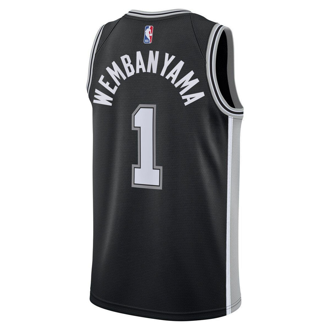 Nike Youth Victor Wembanyama Black San Antonio Spurs Swingman Jersey - Icon Edition - Image 4 of 4