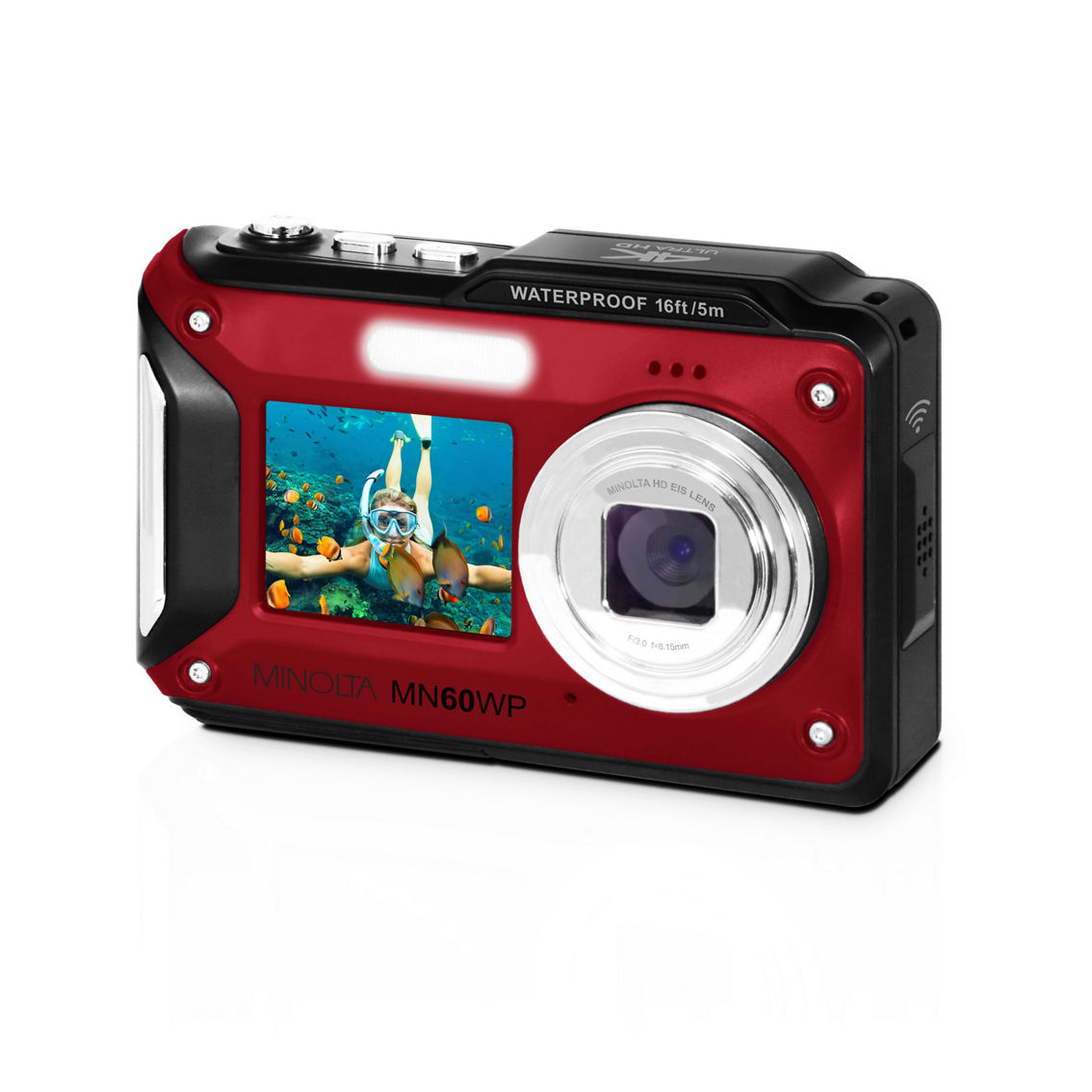 Minolta MN60WP 48MP / 4K Ultra HD Dual Screen Waterproof Camera