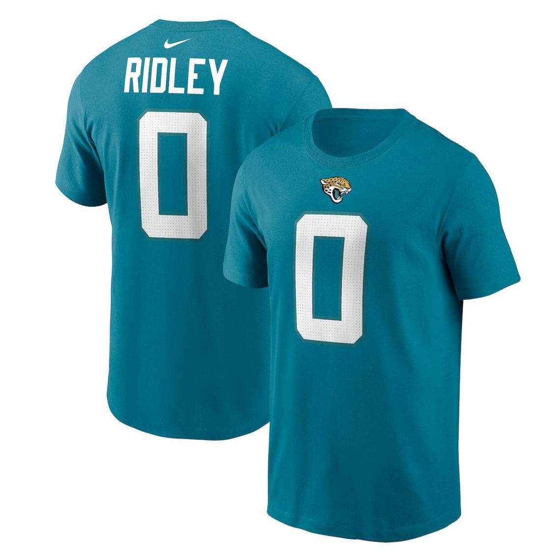 Nike Men's Calvin Ridley Teal Jacksonville Jaguars Player Name & Number T-Shirt