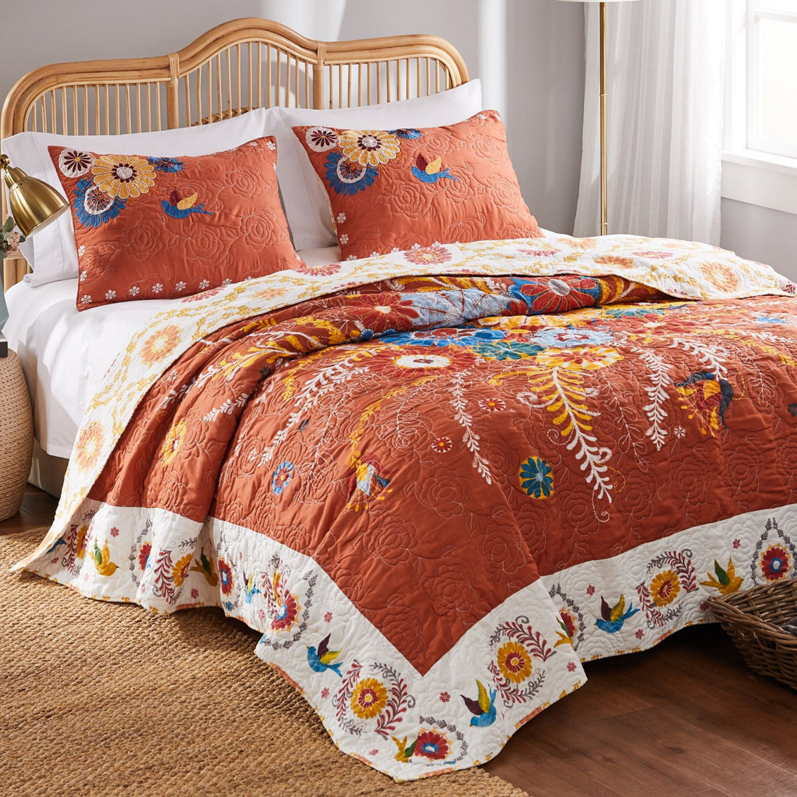 Greenland Home Topanga Cotton Blend Quilt and Pillow Sham Set - Image 3 of 4