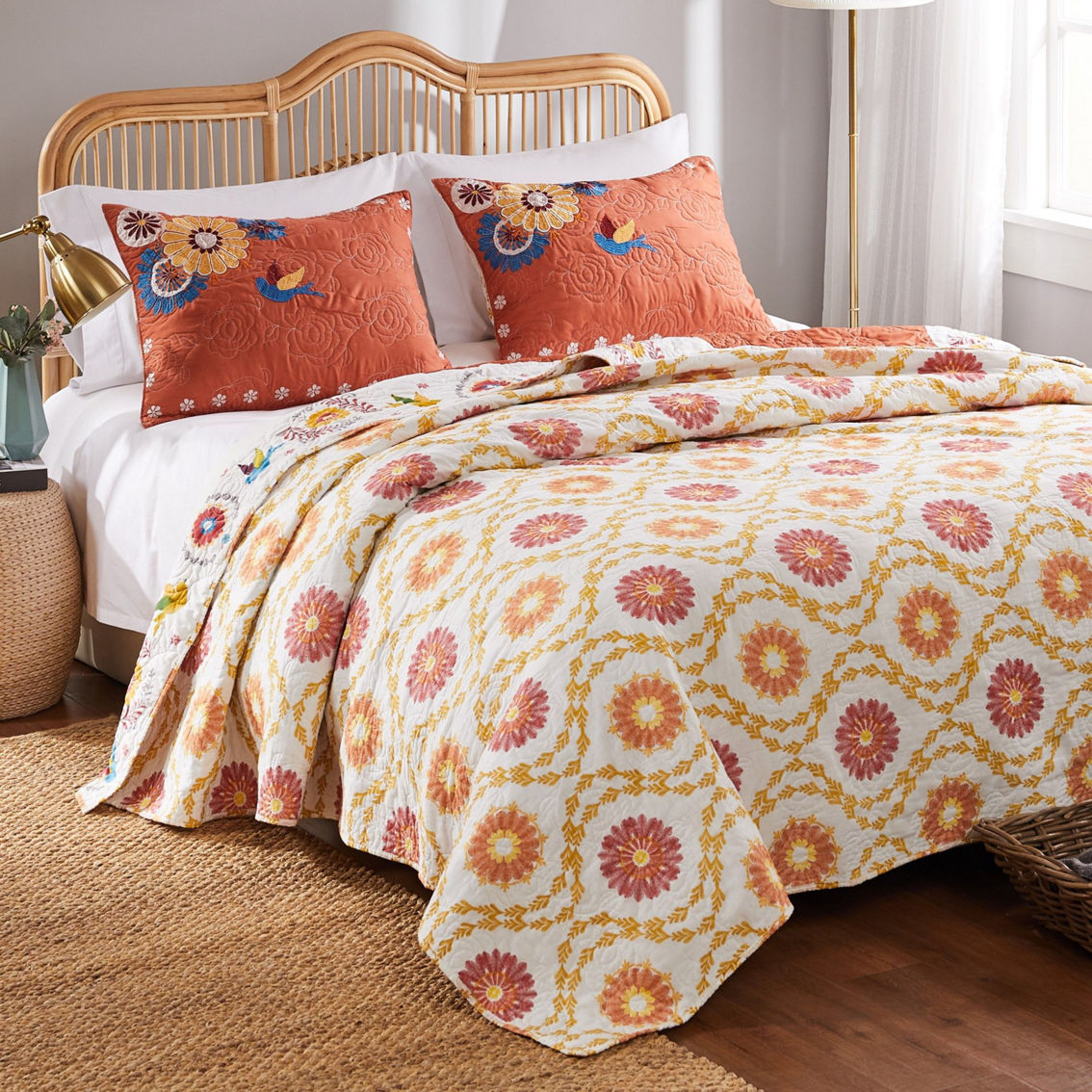 Greenland Home Topanga Cotton Blend Quilt and Pillow Sham Set - Image 4 of 4