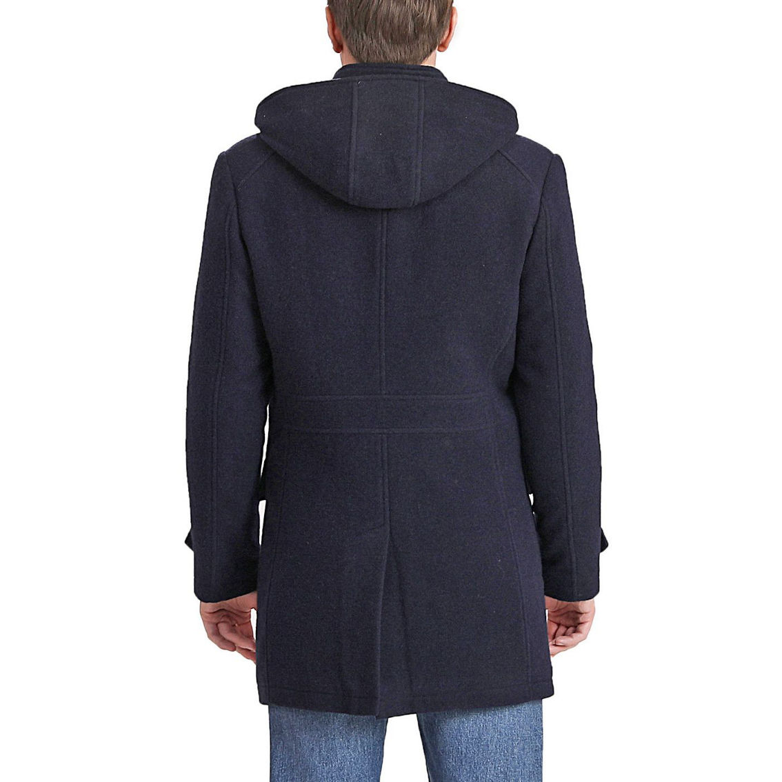 BGSD Men Tyson Wool Blend Leather Trimmed Toggle Coat - Regular & Tall - Image 5 of 5