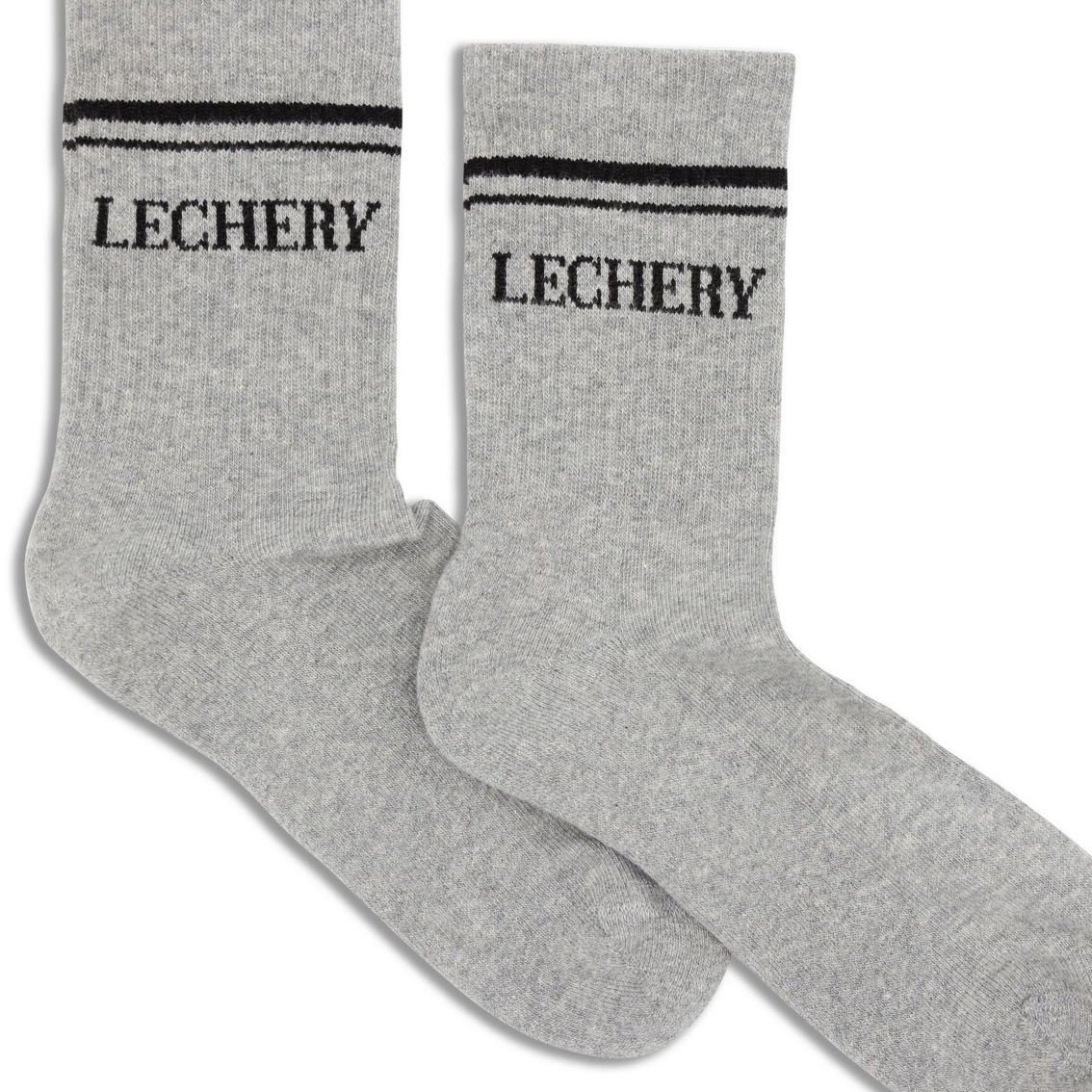 LECHERY Unisex Varsity Striped Half-crew Socks - Image 2 of 4