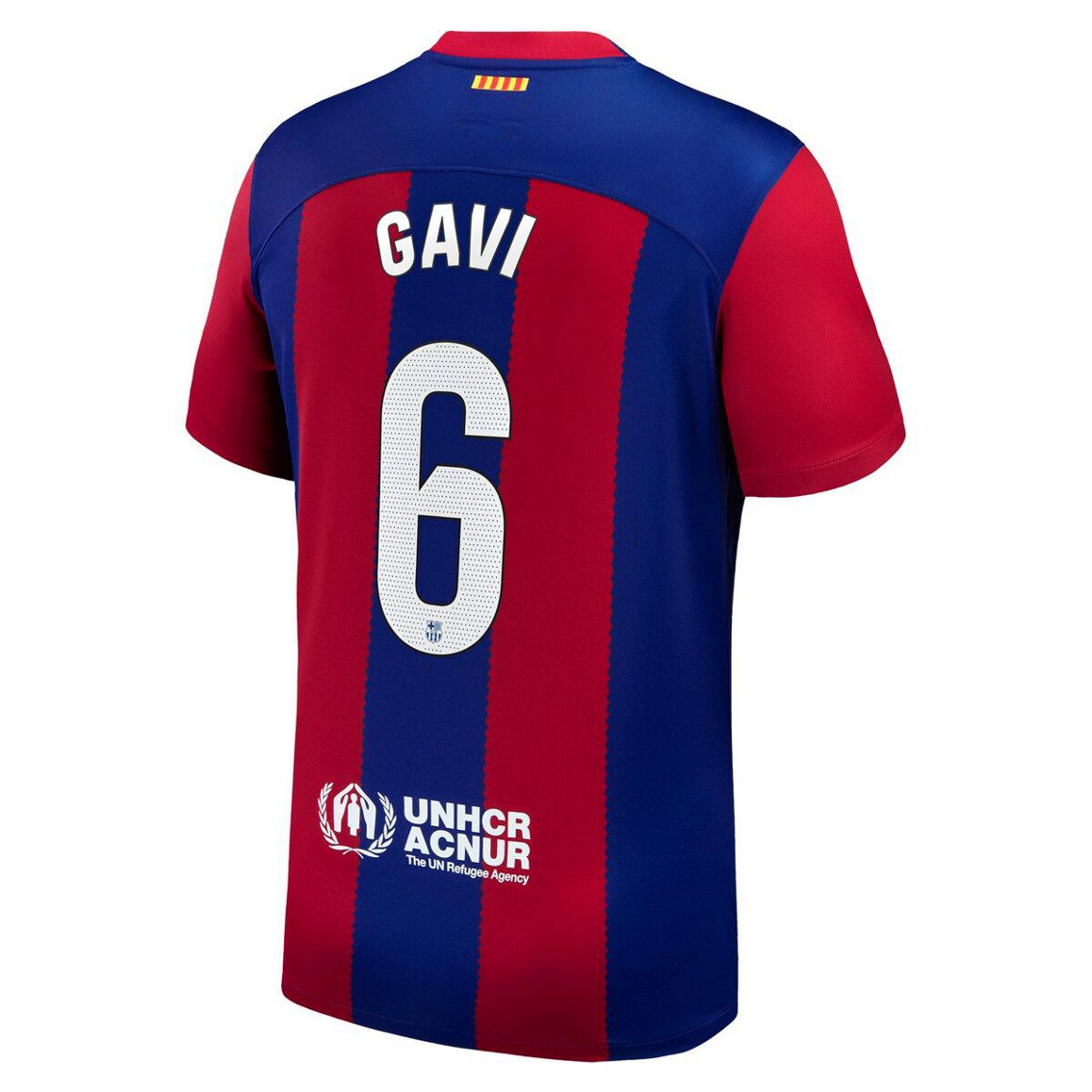 Nike Men's Gavi Royal Barcelona 2023/24 Home Stadium Replica Player Jersey - Image 4 of 4