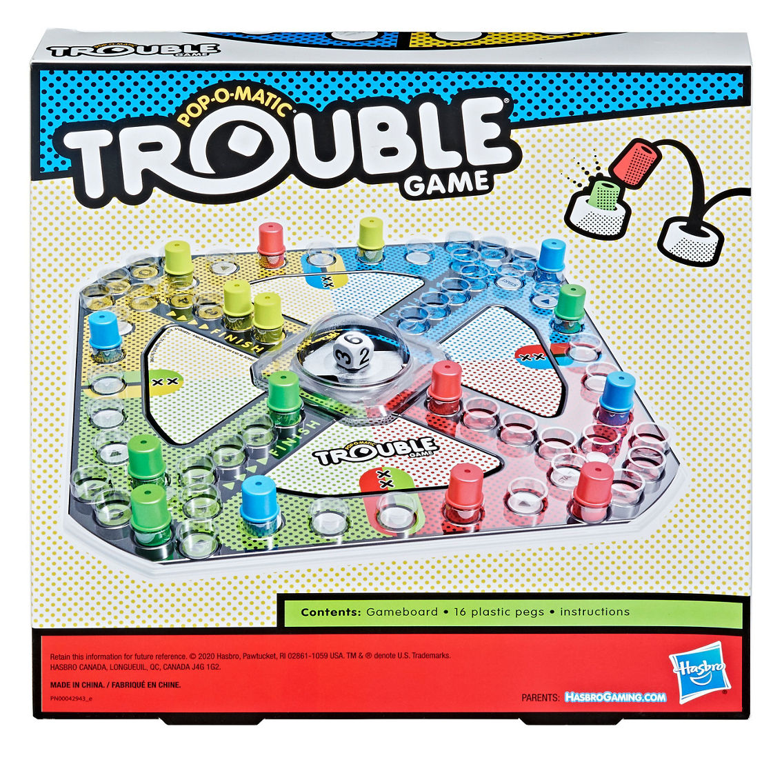 Hasbro Trouble Game - Image 4 of 5