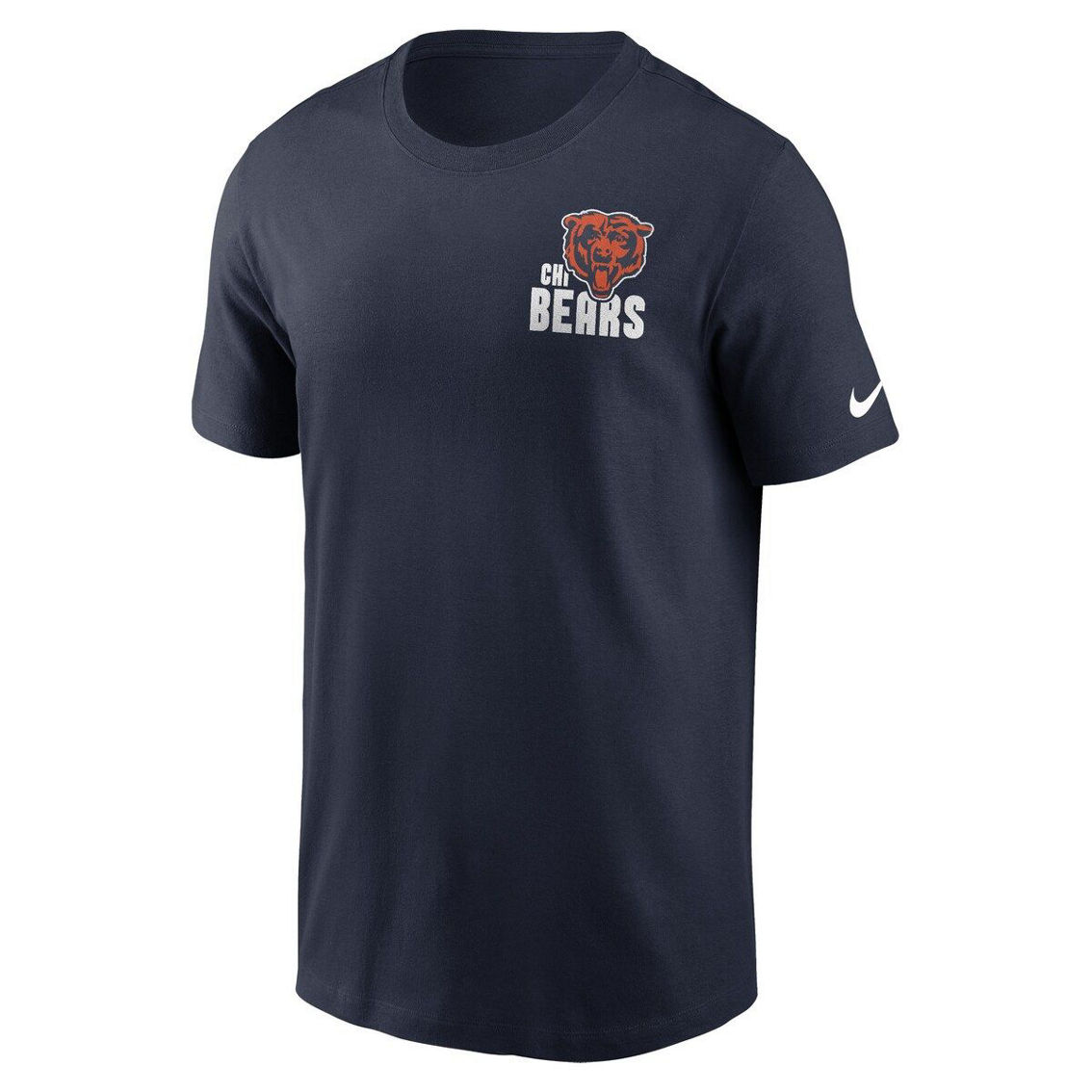 Nike Men's Navy Chicago Bears Blitz Essential T-Shirt - Image 3 of 4