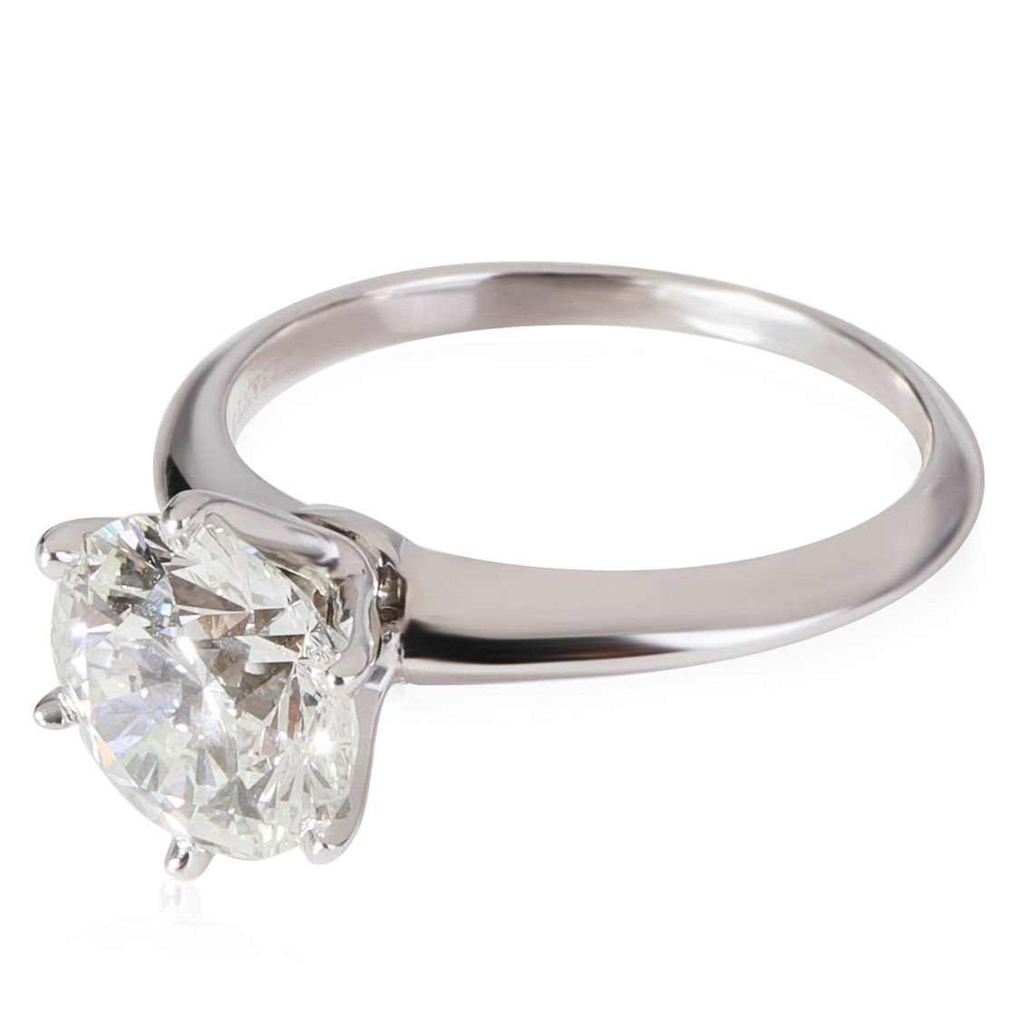Tiffany & Co. Diamond Engagement Ring in Platinum I VS1 2.17 CTW Pre-Owned - Image 2 of 4