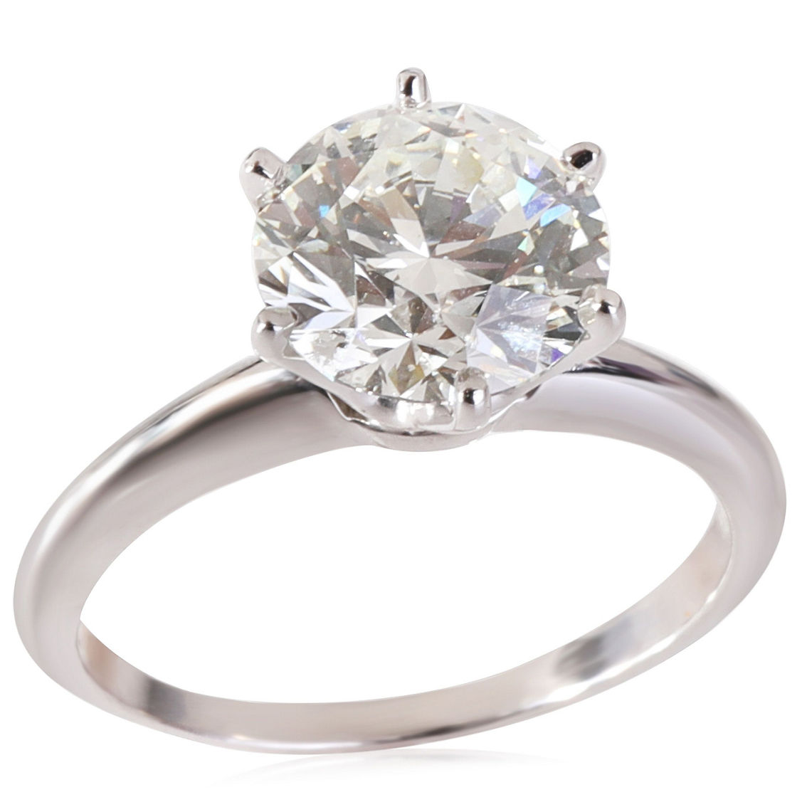 Tiffany & Co. Diamond Engagement Ring in Platinum I VS1 2.17 CTW Pre-Owned - Image 3 of 4