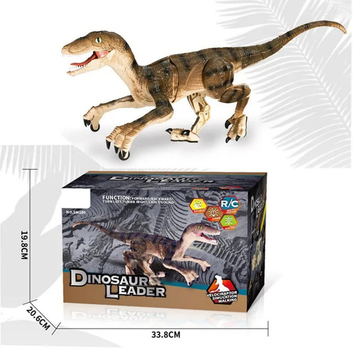 SM180-Br Remote control Dinosaur with lights and sound