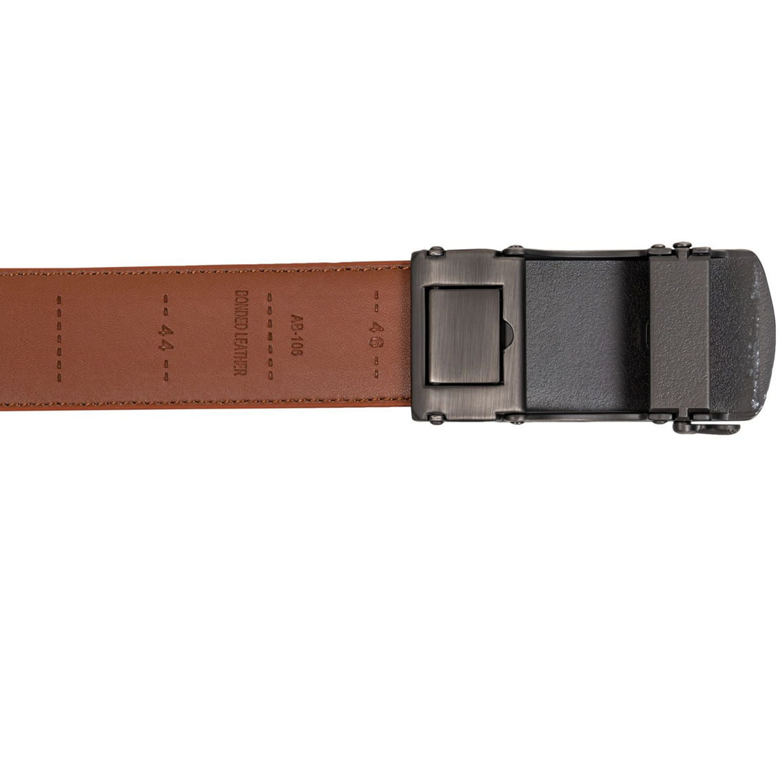 CHAMPS Men's Leather Automatic and Adjustable Belt, Black - Image 3 of 5