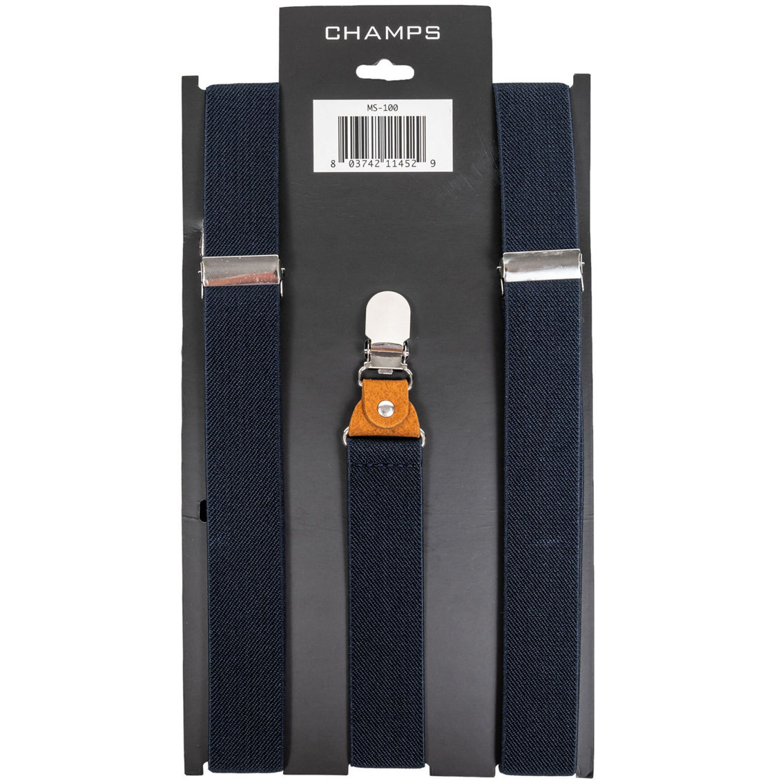 CHAMPS Men's Suspenders, Navy - Image 2 of 5