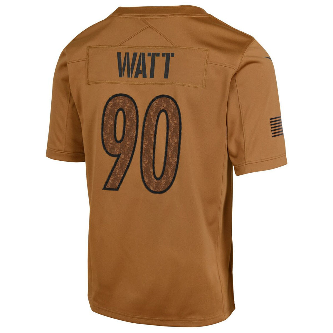 Nike Youth T.J. Watt Brown 2023 Salute To Service Limited Jersey - Image 4 of 4