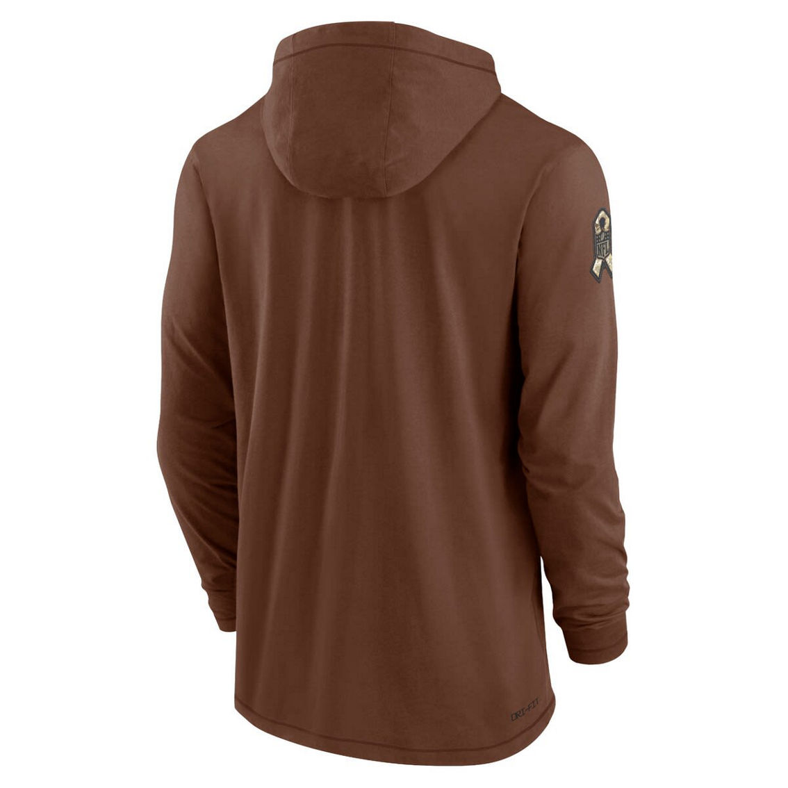 Nike Men's Brown 2023 Salute To Service Lightweight Long Sleeve Hoodie T-Shirt - Image 4 of 4