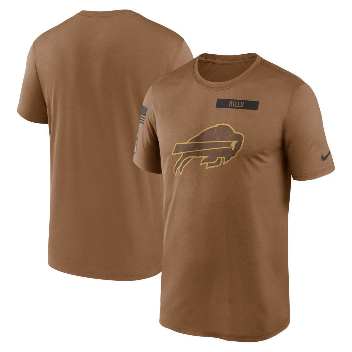 Nike Men's Brown Buffalo Bills 2023 Salute To Service Legend Performance T-Shirt - Image 1 of 4