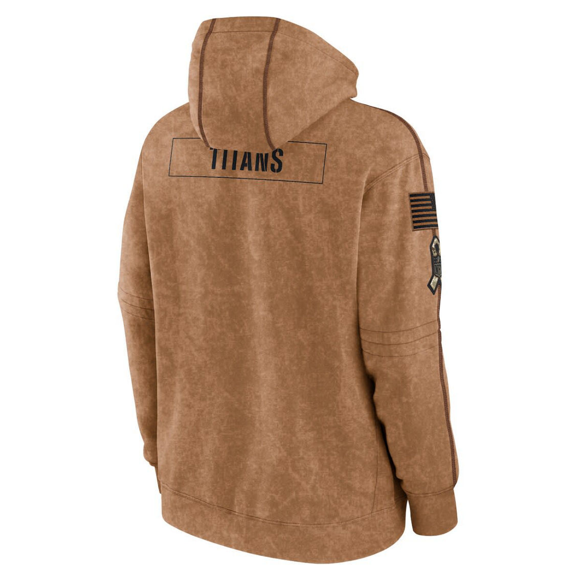 Nike Men's Brown Tennessee Titans 2023 Salute To Service Club Pullover Hoodie - Image 4 of 4