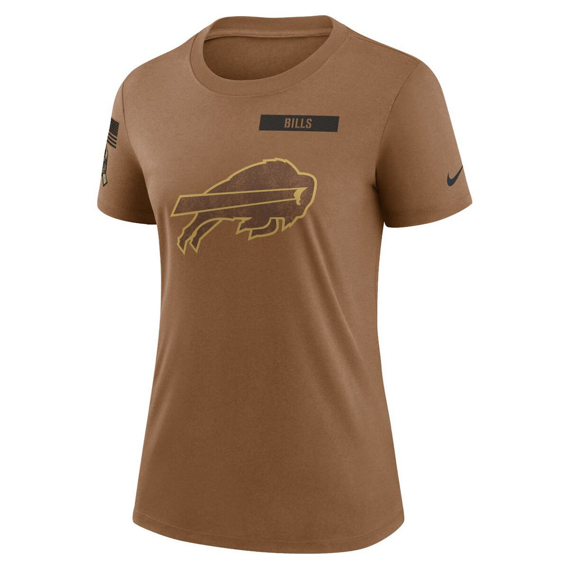 Nike Women's Brown Buffalo Bills 2023 Salute to Service Legend Performance T-Shirt - Image 3 of 4
