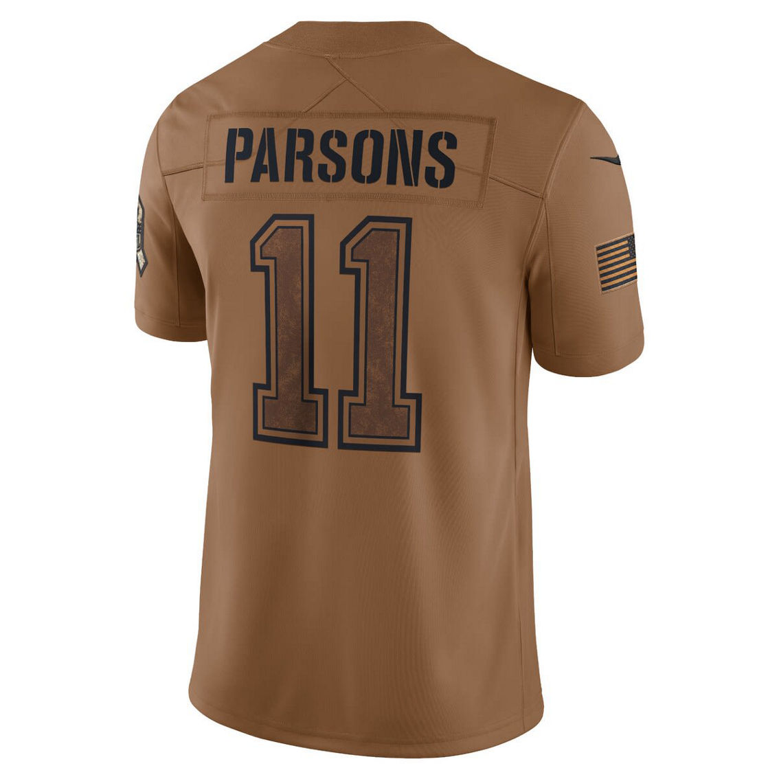 Nike Men's Micah Parsons Brown Dallas Cowboys 2023 Salute To Service Limited Jersey - Image 4 of 4
