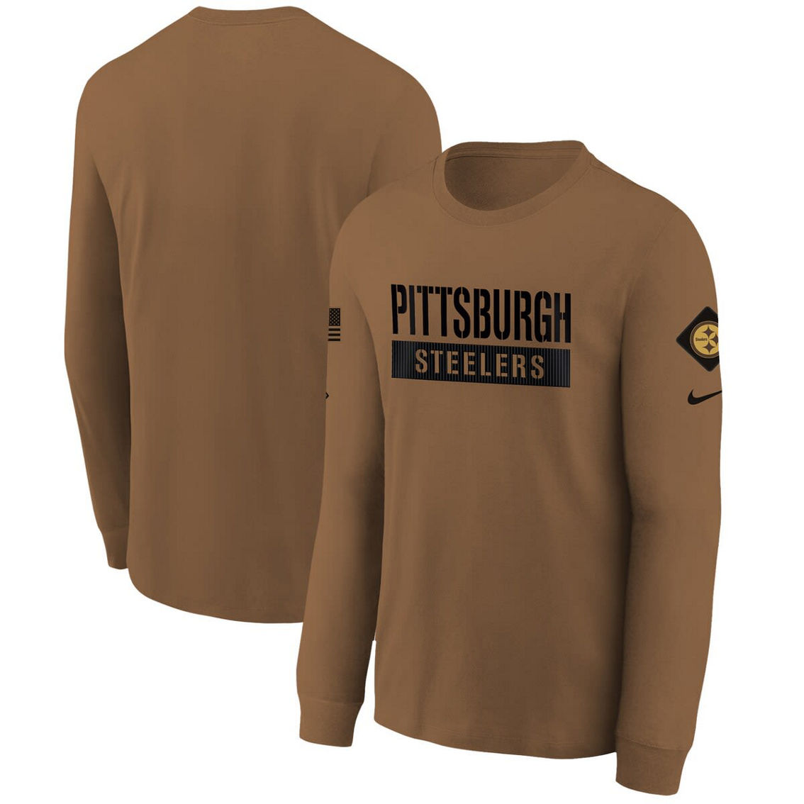 Nike Youth Brown 2023 Salute to Service Long Sleeve T-Shirt - Image 2 of 4