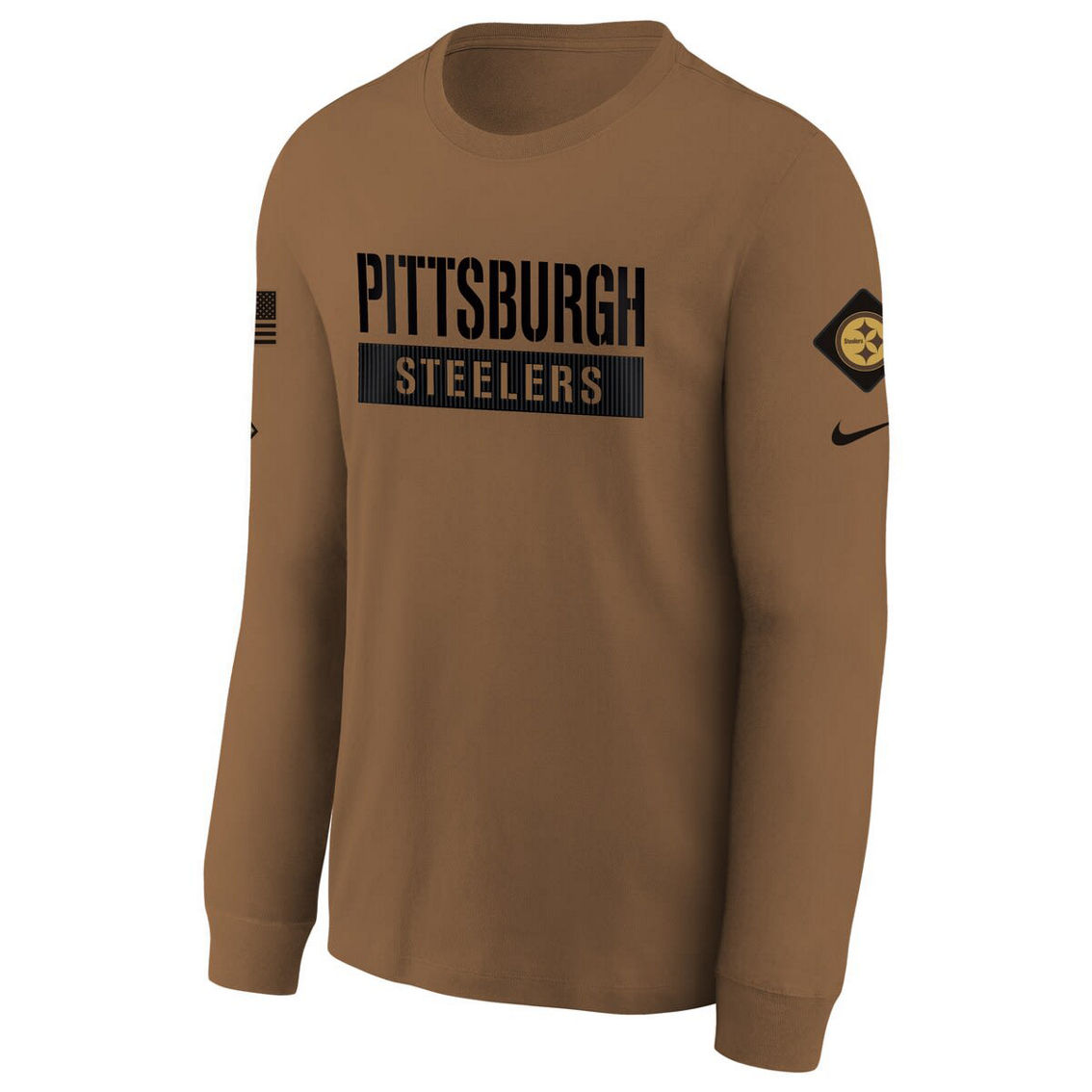 Nike Youth Brown 2023 Salute to Service Long Sleeve T-Shirt - Image 3 of 4