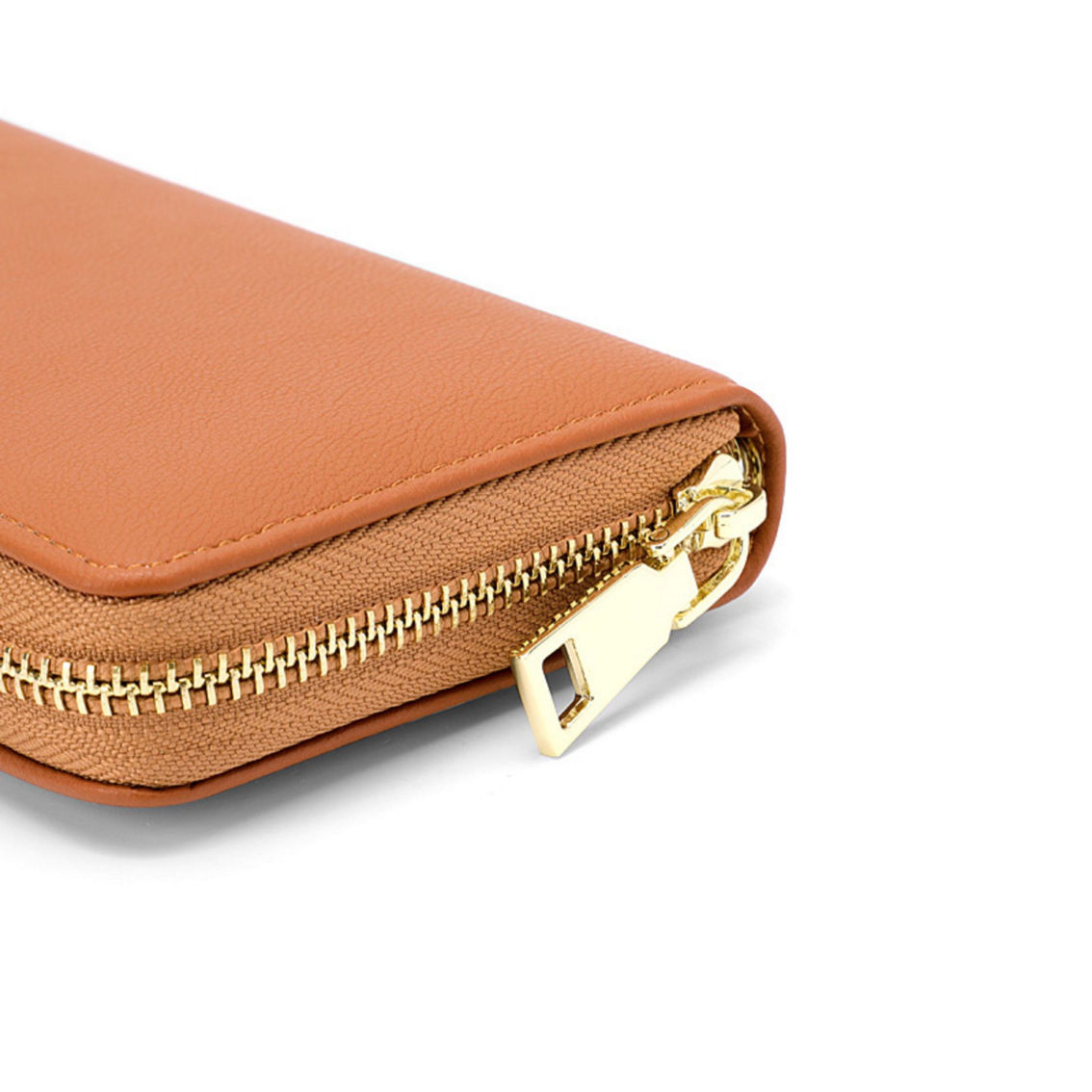 CHAMPS Ladies RFID Zip-Around Wallet, Tan - Image 4 of 5