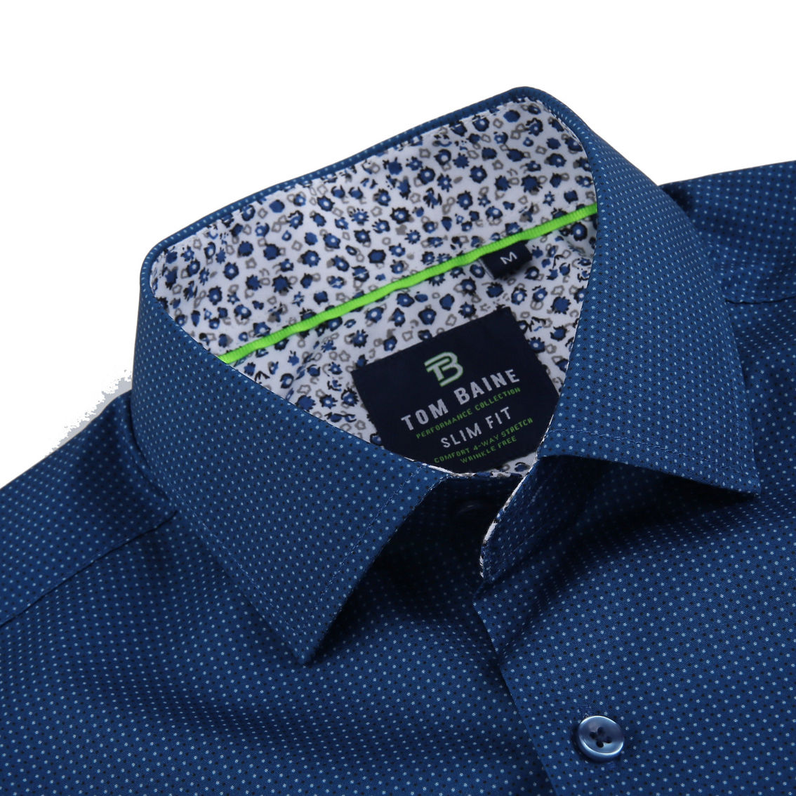 Tom Baine Slim Fit Short Sleeve Performance Stretch Button Down - Image 3 of 3