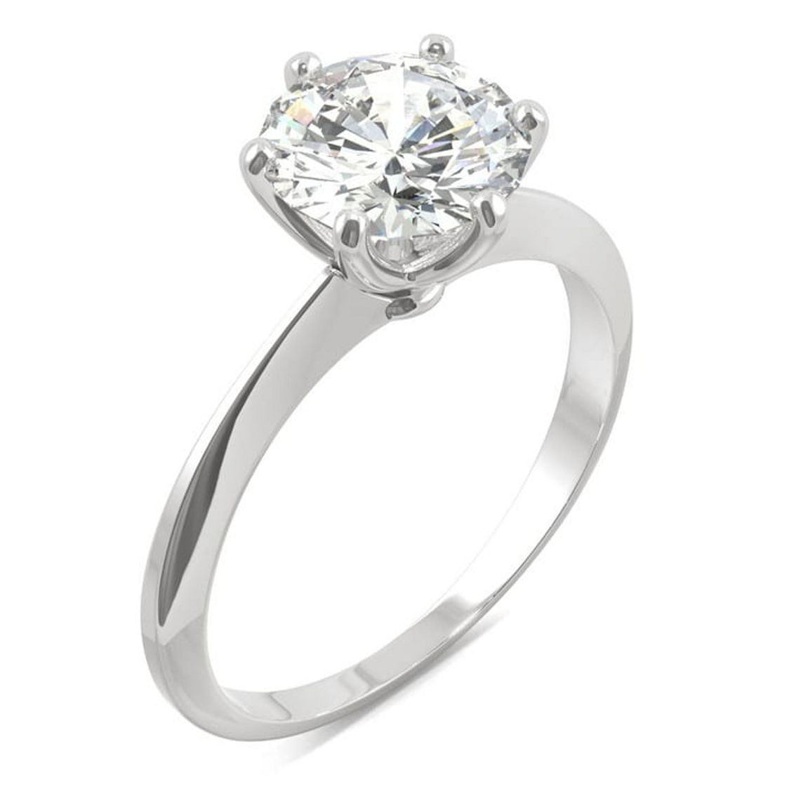 Charles & Colvard 1.90cttw Moissanite Solitaire Ring in 14k White Gold - Image 2 of 5