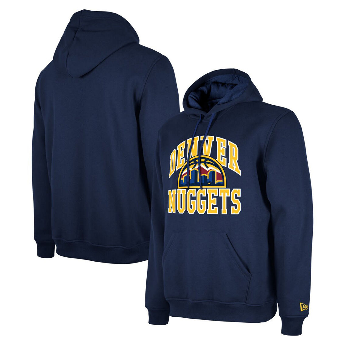 New Era Unisex Navy Denver Nuggets 2023/24 Season Tip-Off Edition Pullover Hoodie - Image 2 of 4