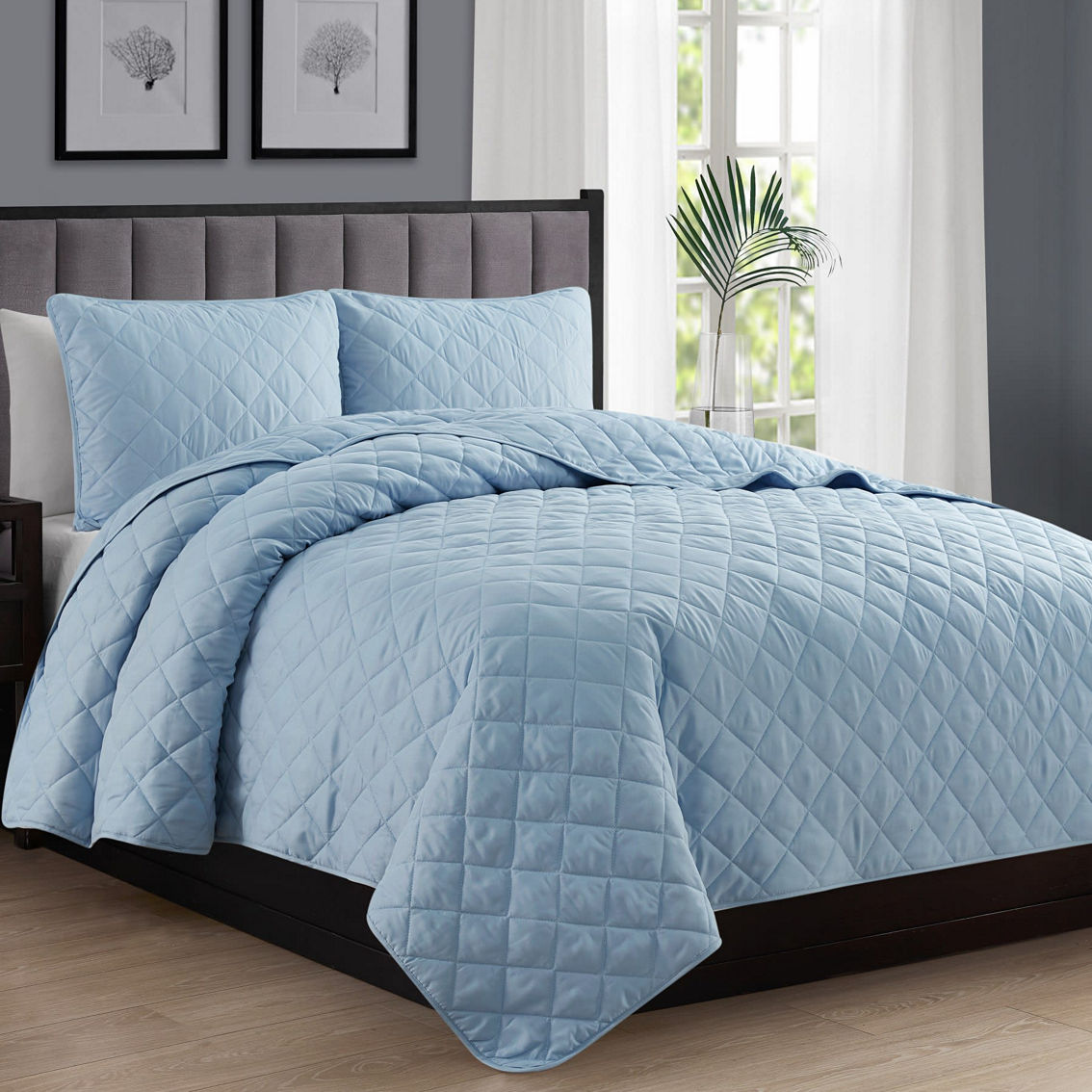 Swift Home Classic Diamond Stitch Quilt Set - Image 2 of 5