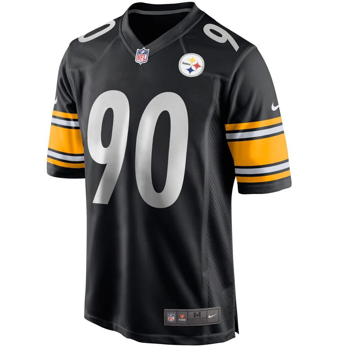 Nike Men's T.J. Watt Black Game Jersey - Image 3 of 4