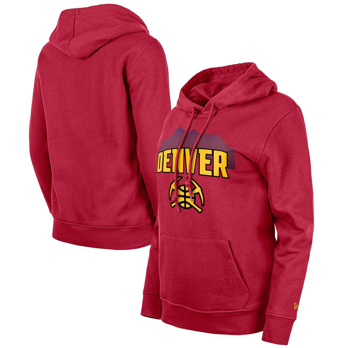 New Era Women's Red Denver Nuggets 2023/24 City Edition Pullover Hoodie