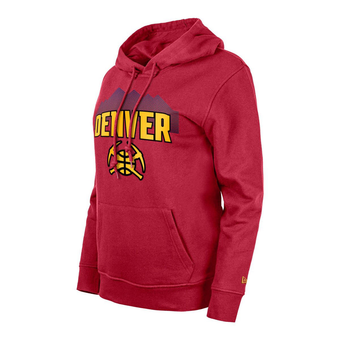 New Era Women's Red Denver Nuggets 2023/24 City Edition Pullover Hoodie - Image 3 of 4