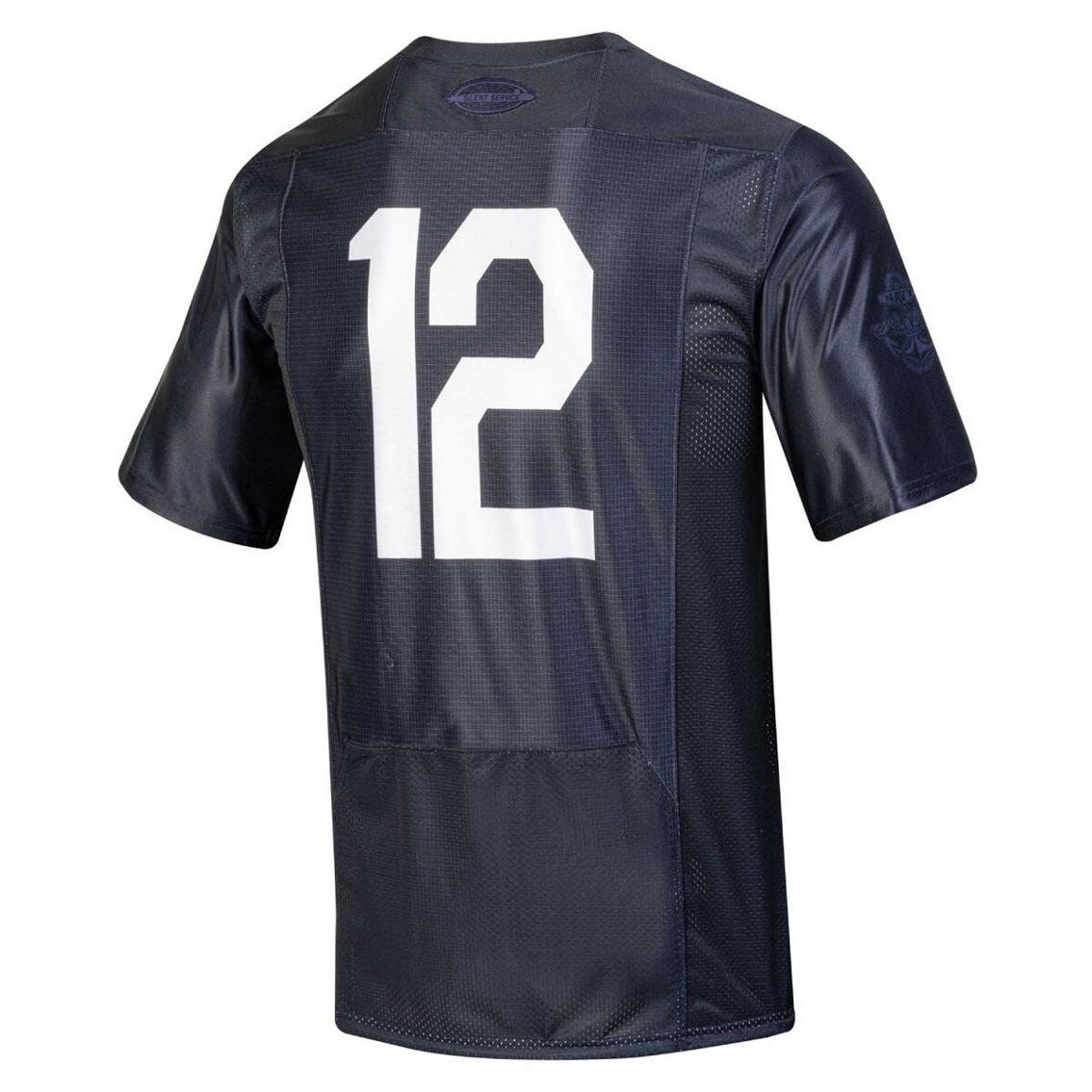 Men's Under Armour Navy Midshipmen Silent Service Special Game Football Jersey - Image 4 of 4