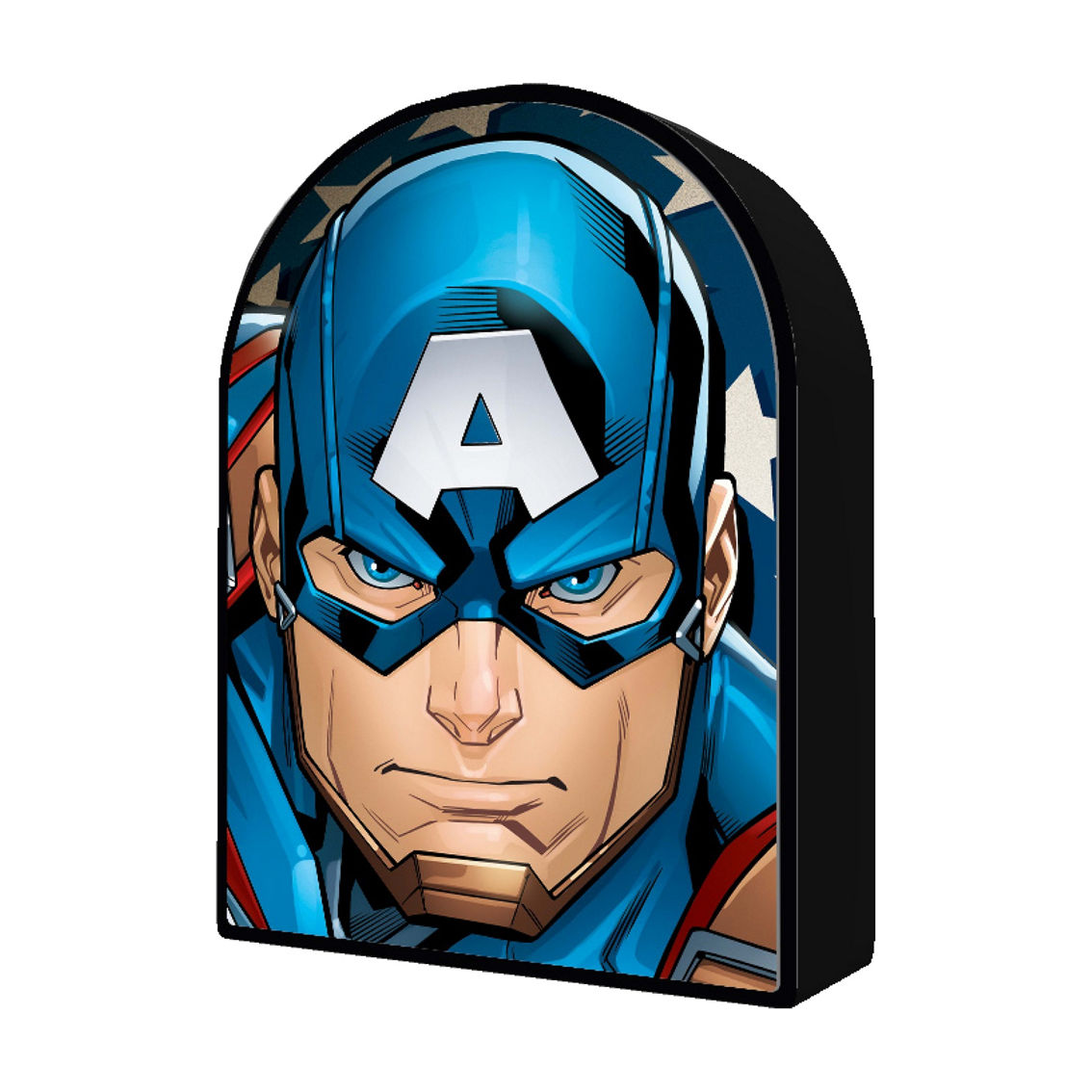 Prime 3D Marvel Avengers Captain America 3D Lenticular Puzzle Shaped Tin: 300 Pcs - Image 2 of 5