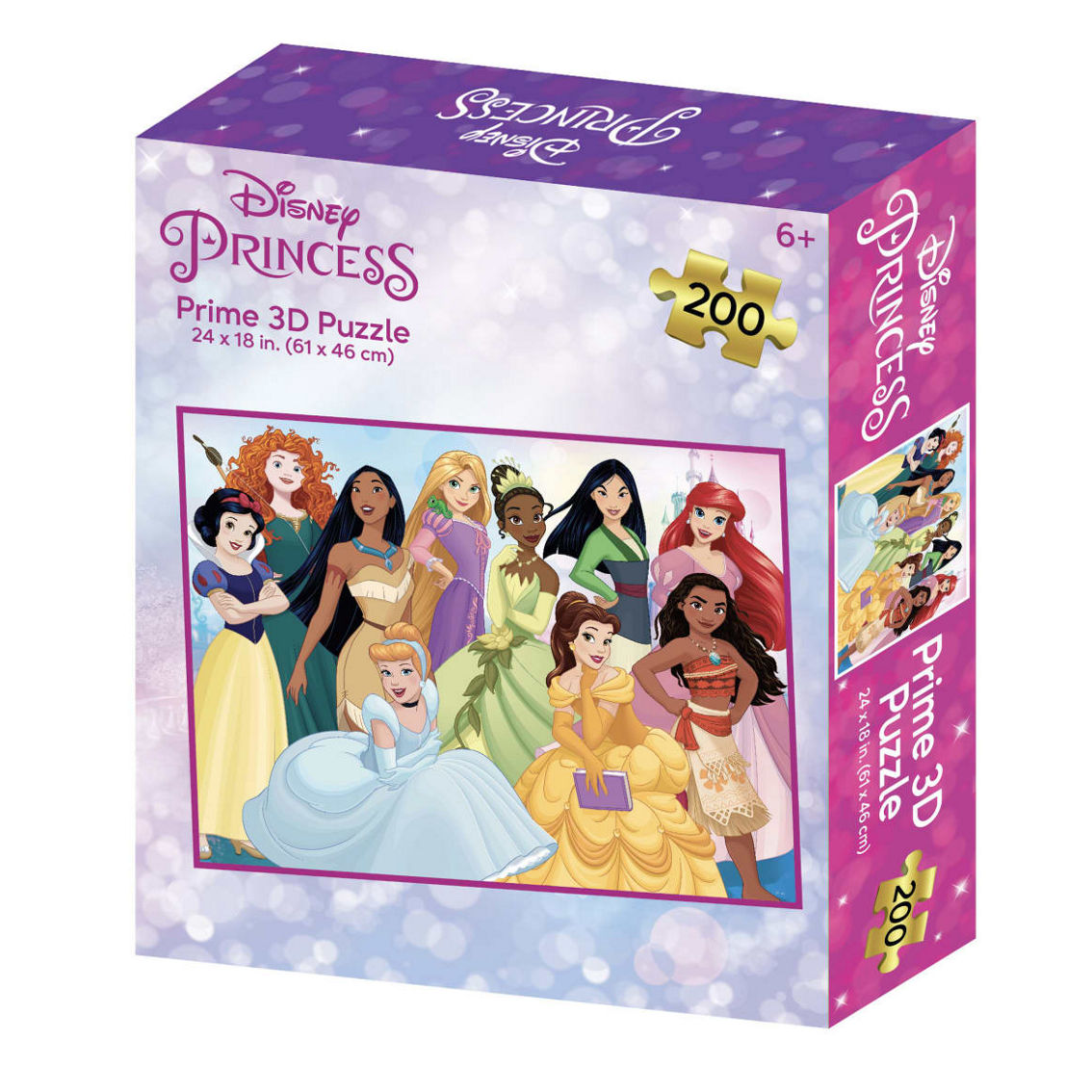 Prime 3D Disney Princess 3D Lenticular Jigsaw Puzzle: 200 Pcs - Image 3 of 5