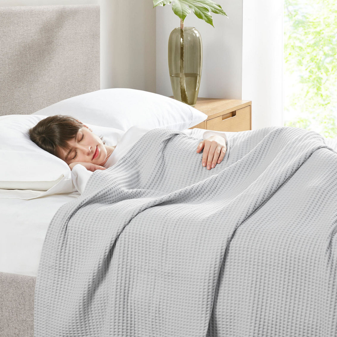 Beautyrest Waffle Weave Cotton Blanket - Image 2 of 5