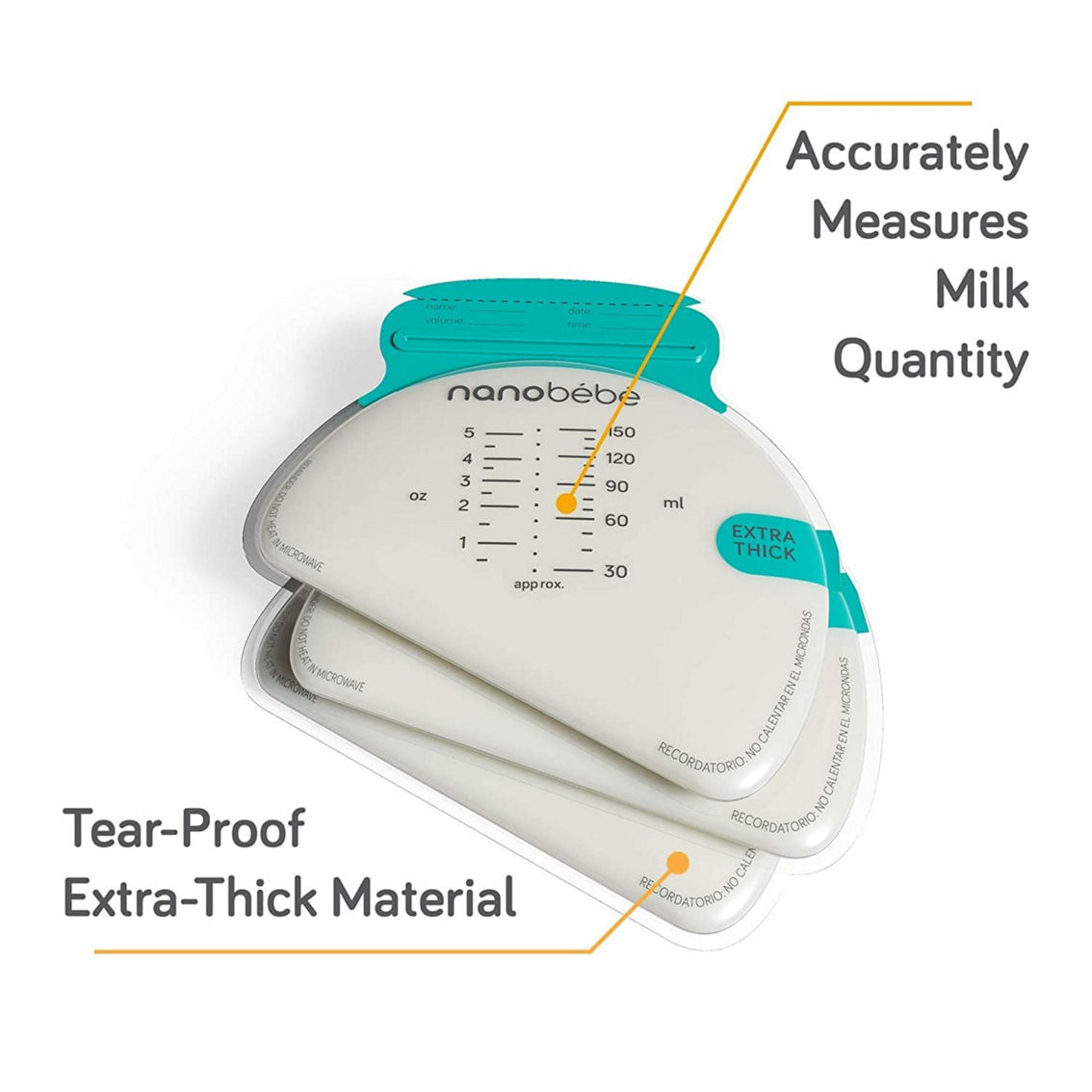 Nanobebe Breast Milk Storage Bags & Organizer - Image 3 of 5