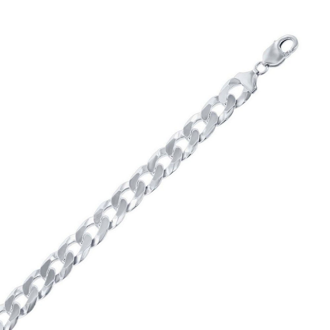 Links of Italy Sterling Silver 3.45mm Cuban Chain - Rhodium Plated - Image 2 of 3