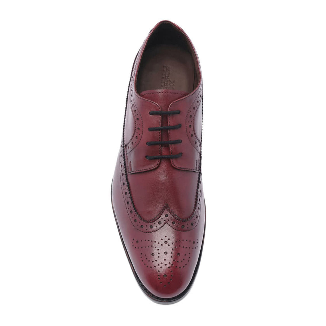 Anthony Veer Mens Regan Wingtip Derby Goodyear Welt Lace-up Dress Shoe - Image 3 of 5