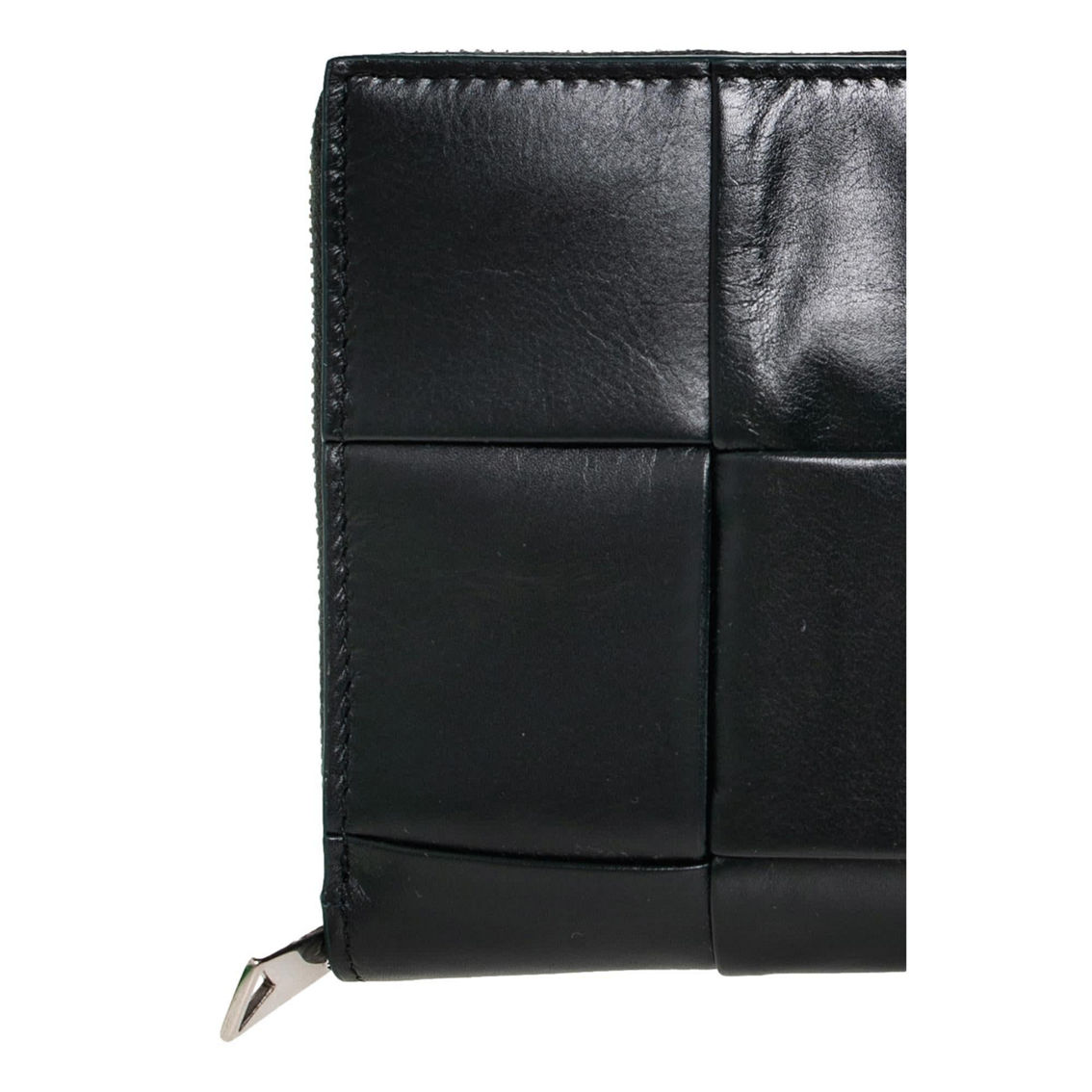 Bottega Veneta Intrecciato Cassette Black Leather Zip Wallet (New) - Image 5 of 5