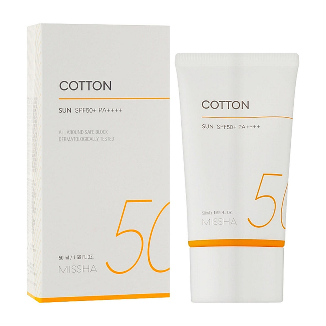 MISSHA All-Around Safe Block Cotton Sun SPF50+/PA++++ 50 ml - Image 4 of 4